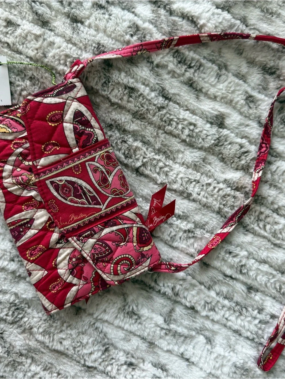 Vera Bradley Rosy Posies Quilted Crossbody & Wristlet Set